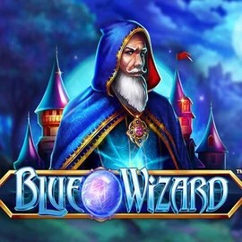 Blue Wizard slot logo by Quickspin at Robocat Casino