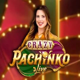 Crazy Pachinko logo – Live Casino by Evolution at Robocat Casino