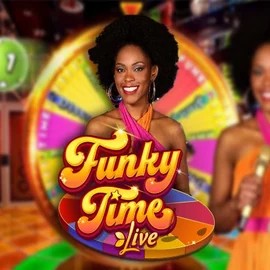 Funky Time logo by Evolution at Robocat Casino