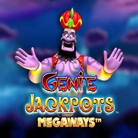 Genie Jackpots Megaways online game logo by Blueprint Gaming on robocatcasinoo.gr.com