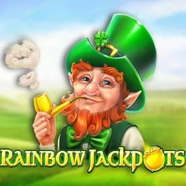 Rainbow Jackpots logo – Jackpots by Red Tiger Gaming at Robocat Casino