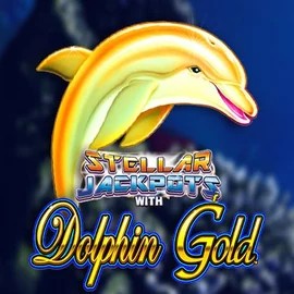 Dolphin Gold with Stellar Jackpots logo by Lightning Box Game Robocat Casino