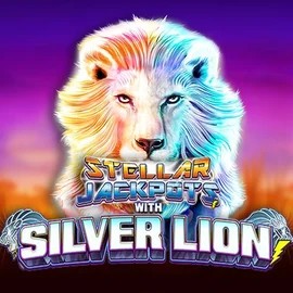 Stellar Jackpots with Silver Lion slot visual from Lightning Box Game available on robocatcasinoo.gr.com