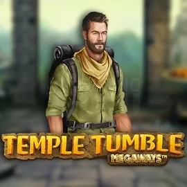 Temple Tumble Megaways by Relax Gaming, showcased at robocatcasinoo.gr.com – game logo